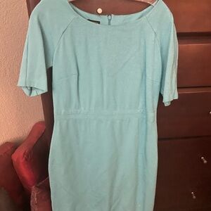 Talbots Green Sheath Dress with Raglan Sleeves